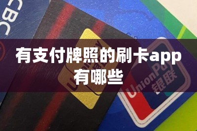 有支付牌照的刷卡app有哪些？推荐两款有支付牌照的