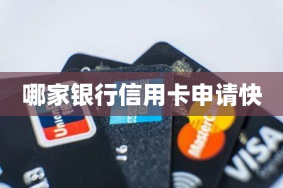 哪家银行信用卡申请快