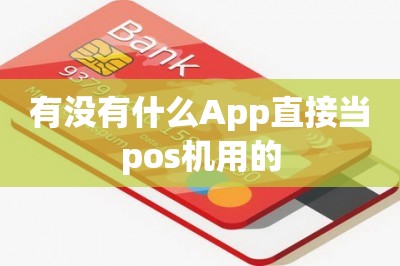 有没有什么App直接当pos机用的