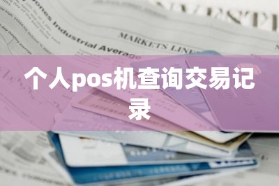 个人pos机查询交易记录（申请这款手机pos机可app刷卡）