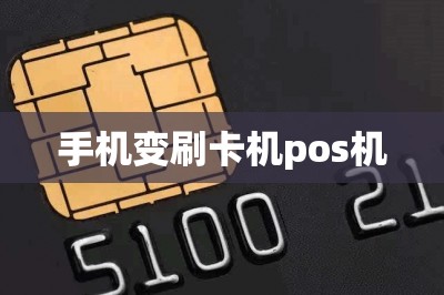 手机变刷卡机pos机
