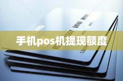 手机pos机提现额度