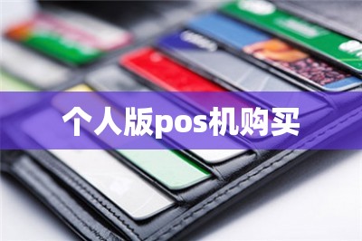 个人版pos机购买