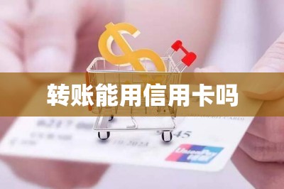 转账能用信用卡吗