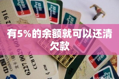 有5%的余额就可以还清欠款