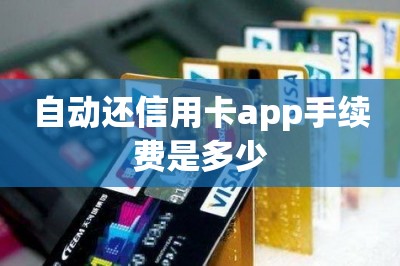 自动还信用卡app手续费是多少