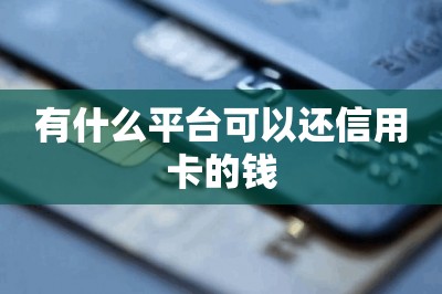 有什么平台可以还信用卡的钱？