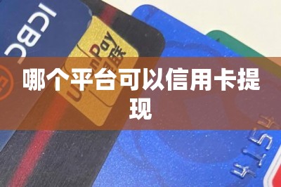 哪个平台可以信用卡提现