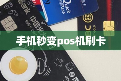 手机秒变pos机刷卡：刷自己信用卡自己储蓄卡来收款