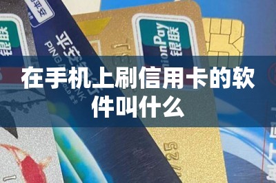 在手机上刷信用卡的软件叫什么