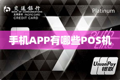 手机APP有哪些POS机：分享两款支持个人刷卡的