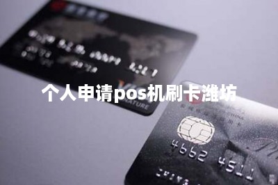 个人申请pos机刷卡潍坊