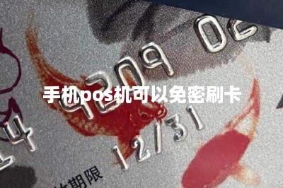 手机pos机可以免密刷卡-第1张图片