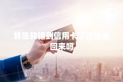 转账转错到信用卡了还能追回来吗-第1张图片