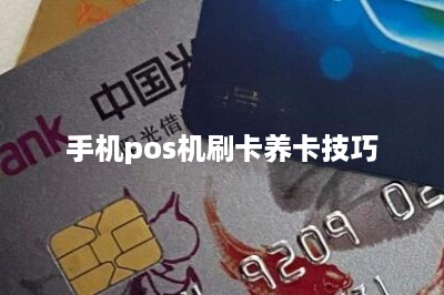 手机pos机刷卡养卡技巧-第1张图片