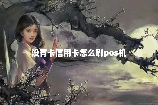 没有卡信用卡怎么刷pos机-第1张图片