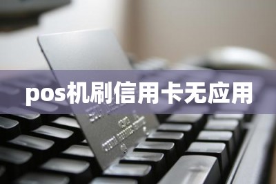 pos机刷信用卡无应用