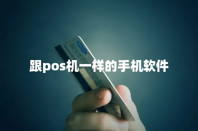 跟pos机一样的手机软件