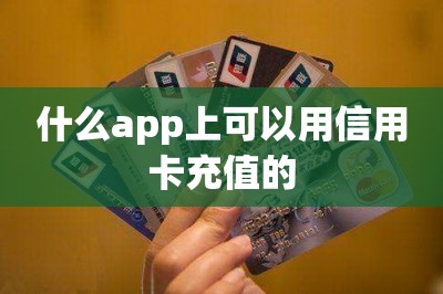 什么app上可以用信用卡充值的