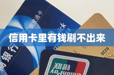 信用卡里有钱刷不出来