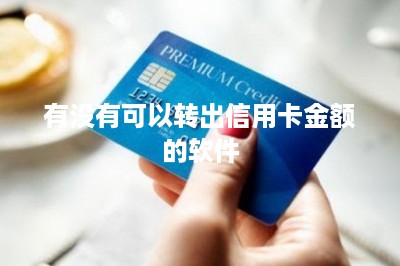 有没有可以转出信用卡金额的软件