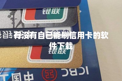 有没有自己能刷信用卡的软件下载